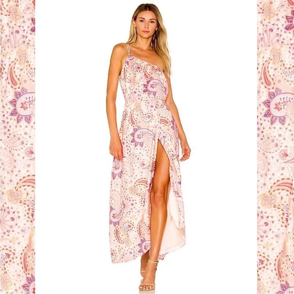 GWP! NWT LOVERS & FRIENDS VALENTINA MAXI DRESS SIZE XS PAISLEY MULTI MIX PRINT - Picture 2 of 16
